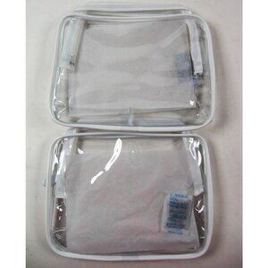 Clear Toiletry Bag, 2 Packs TSA Approved Water-resistant